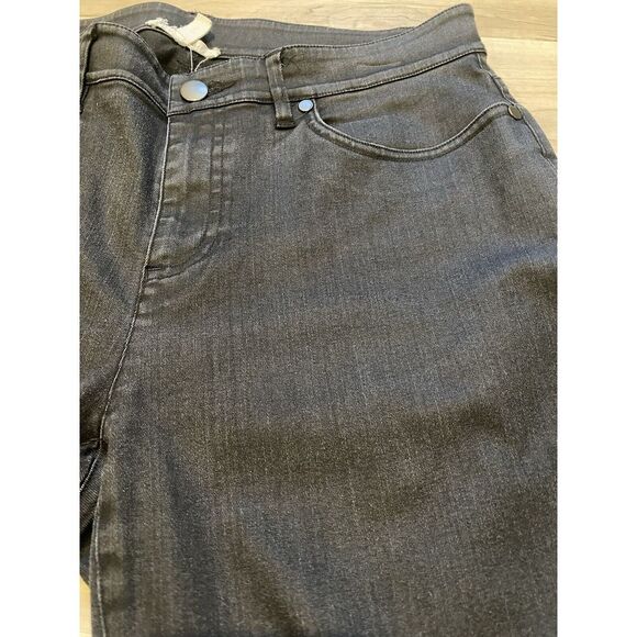 Eileen Fisher Black Slim Jeans Organic Cotton Blend 6 - Picture 6 of 10
